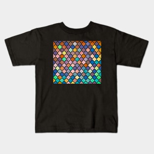 Moroccan Arabic Pattern tile Kids T-Shirt